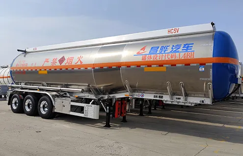 Blue Header Tank Trailer