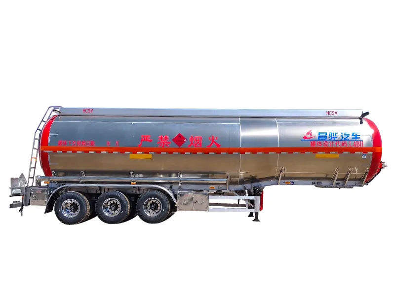 Red Header Tank Trailer