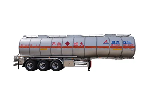 Aluminum Alloy Flammable Liquid Tank Transporter Trailer