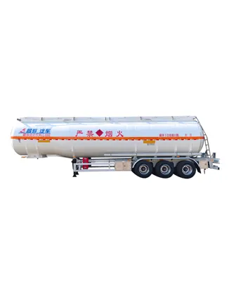 Flammable Liquid Stainless Steel Tank Semi-Trailer