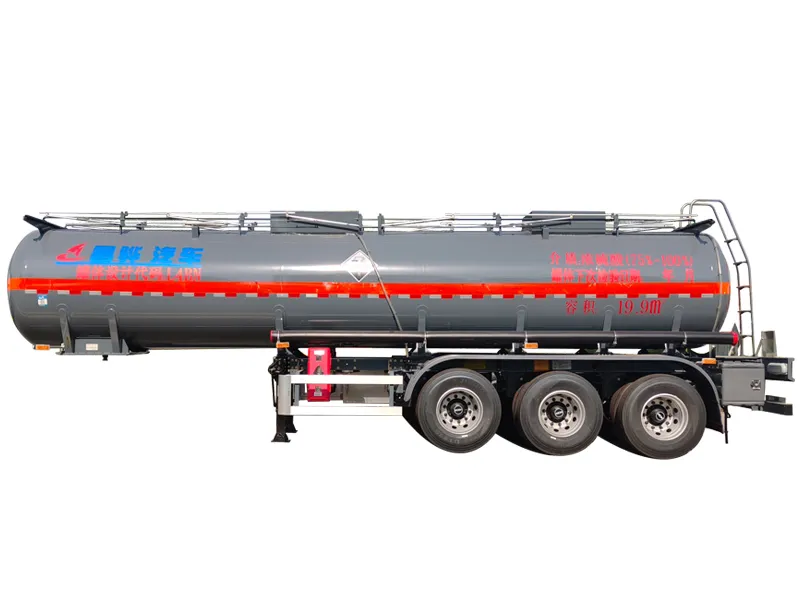 Stainless Steel Tank Semi-Trailer For Concentrated Sulfuric Acid