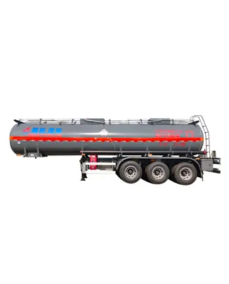 Stainless Steel Tank Semi-Trailer For Concentrated Sulfuric Acid