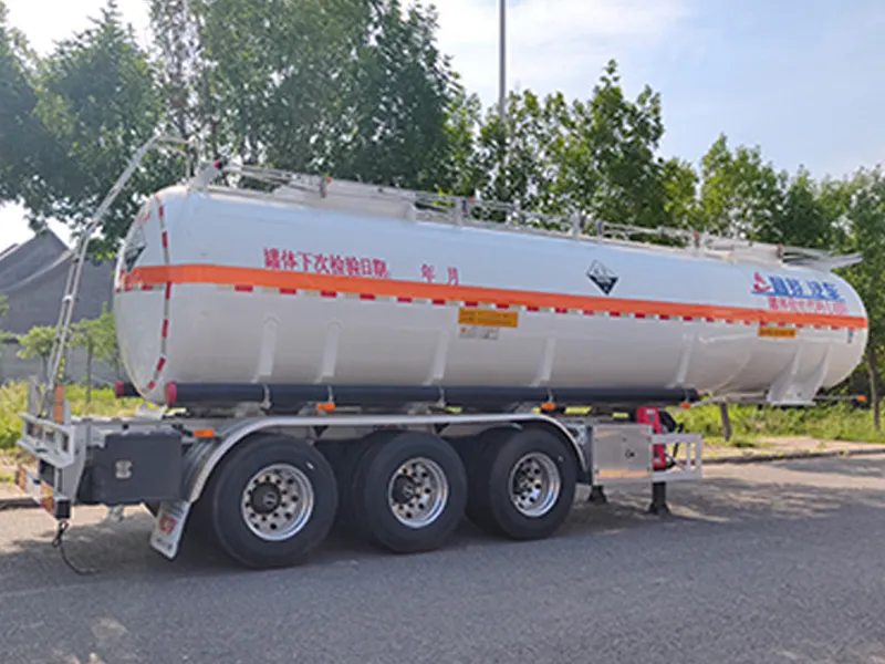 Stainless Steel Flammable Liquid Tank Semi-Trailer
