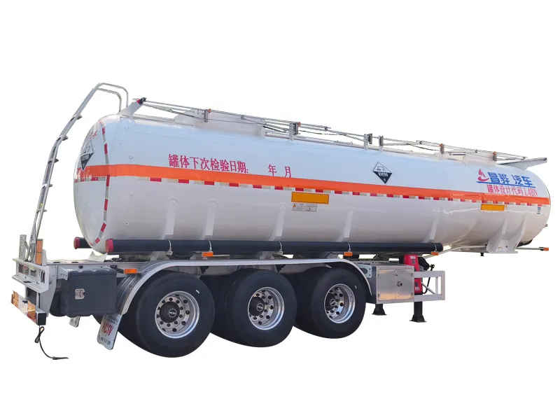 Stainless Steel Flammable Liquid Tank Semi-Trailer