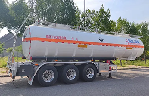 Stainless Steel Flammable Liquid Tank Semi-Trailer