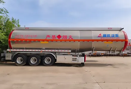 HCSV Launches HCH9400GRYJCA Aluminum Alloy Flammable Liquid Tank Transporter Trailer