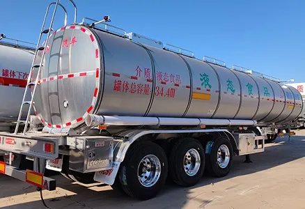 HCSV Insulated Tanker Trailer Ensures Precise Temperature Control for Liquid Food Transportation