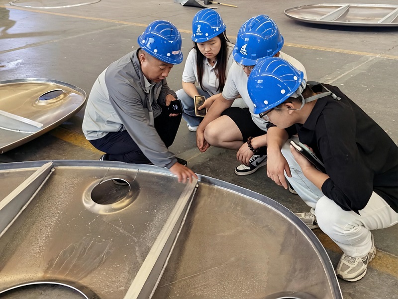 HCSV international sales team attending tanker product knowledge training in the manufacturing workshop HCSV international sales team attending tanker product knowledge training in the manufacturing workshop